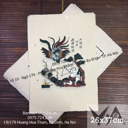 Tranh Đông Hồ Thạch Sanh Bắn Đại Bàng